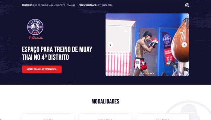 Site do Espaço Thai 4º Distrito