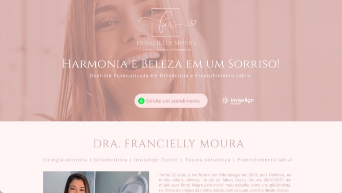 Site da Dra. Francielly Moura