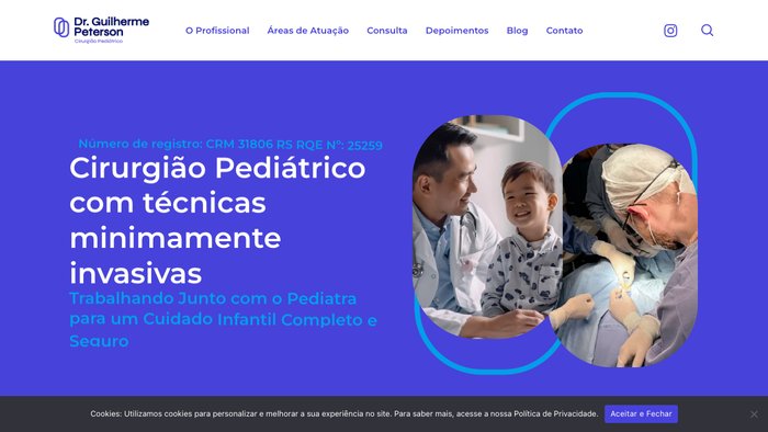 Site do Dr. Guilherme Peterson