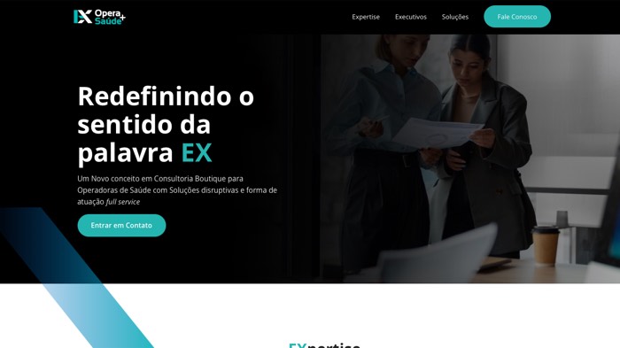 Site da Opera+ Saúde